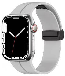 4wrist Curea din silicon cu închidere magnetică pentru Apple Watch 42/44/45/49 mm - Grey