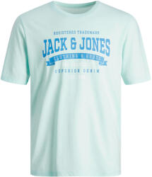 JACK & JONES Tricou pentru bărbați JJELOGO Standard Fit 12246690 Soothing Sea L