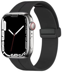 4wrist Curea din silicon cu închidere magnetică pentru Apple Watch 38/40/41 mm - Black