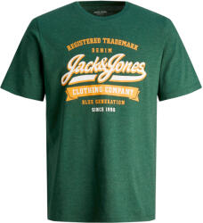 JACK & JONES Tricou pentru bărbați JJELOGO Standard Fit 12246690 Dark Green XL