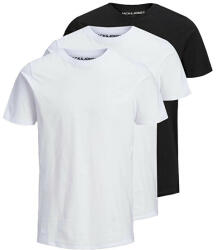JACK & JONES 3 PACK - Tricou pentru bărbați JJEORGANIC Slim Fit 12191759 Black 1Black 1White 1White XL