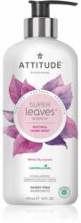 ATTITUDE Super Leaves White Tea Leaves Săpun natural pentru mâini cu efect detoxifiant 473 ml