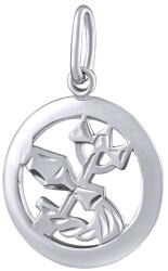 Silvego Pandantiv din argint al semnului zodiacal Vărsător - rotund SILVEGOB10283S02
