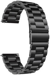 4wrist Curea de oțel pentru Samsung Galaxy Watch -Negru 22 mm