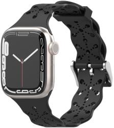 4wrist Curea de silicon pentru Apple Watch 38/40/41 mm - Neagra