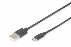 ASSMANN Digitus DB-300127-018-S USB kábel 1, 8 M USB 2.0 USB A Micro-USB B Fekete (DB-300127-018-S) (DB-300127-018-S)