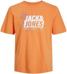 JACK & JONES Tricou pentru bărbați JCOMAP Regular Fit 12252376 Tangerine M