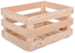 ROJAPLAST Apple box little - fából készült almatároló doboz 42x29 cm, natúr