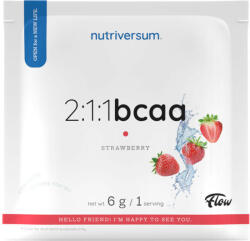 Nutriversum 2: 1: 1 BCAA - FLOW (6 g, Eper)