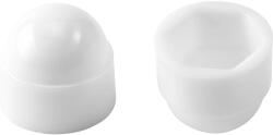LUX-TOOLS LUX takarósapka névtáblacsavarhoz 12 mm műanyag fehér 8 darab (487040)