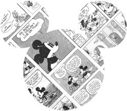 Komar vlies fotótapéta öntapadós Mickey Head Comic Cartoon 127 cm x 127 cm
