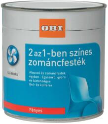 OBI 2 az 1-ben zománcfesték, vízzel hígítható fényes, csokibarna 2 l (7504505901801702000)