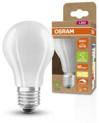 OSRAM E27 LED, 4, 3 W, 806 lm, opál búra (Classic-B) (4099854065774)