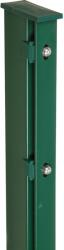 Kerítésoszlop lapos fedősínnel 160 cm zöld (041134)