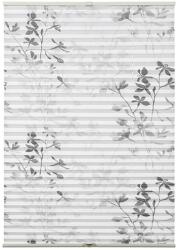 Gardinia pliszé madárbirs levelek 80 cm x 130 cm fehér