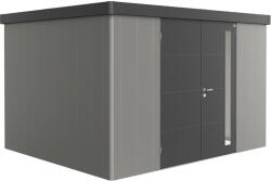 Biohort Neo szerszámos ház kétszárnyú ajtó 3D 2.3-as változat kvarc-sötétszürke