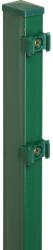 Oszlop kétrudas, hálós kerítéspanelhez, zöld, 260 cm (041079)