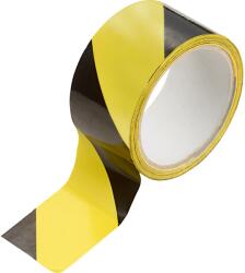 LUX-TOOLS LUX figyelmeztető ragasztószalag fekete-sárga 30 m x 50 mm