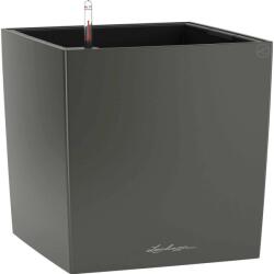 Lechuza Cube Premium virágtartó 30 cm x 30 cm antracit-metál