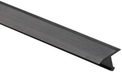 Arcansas T fugaprofil eloxált alumínium fekete szálcsiszolt 9 mm x 0, 9 m (063A4/63)
