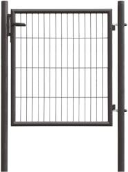 Egyszárnyú kapu hálós kerítéspanelhez antracit 100 cm x 100 cm (043347)