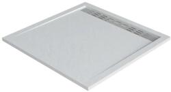 Zuhanytálca VEROSAN+ zuhanyfolyóka fehér 90 cm x 90 cm (APLATTWR09090)