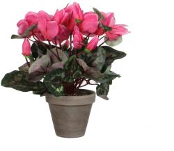 Mica Decorations ciklámen művirág cserépben 30 cm átmérő x 30 cm rózsaszín