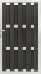 Belátás ellen védő kerítésajtó WPC alumínium antracit 180 cm x 100 cm