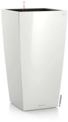 Lechuza Cubico Premium oszlopkaspó 22 fehér magasfényű 22 cm x 22 cm