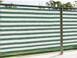 Floracord belátás elleni védelem erkélyre zöld-fehér 500 cm x 90 cm