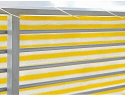 Floracord belátás elleni védelem erkélyre sárga-fehér 500 cm x 90 cm