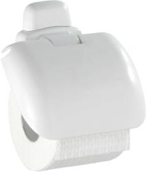 WENKO Pure WC-papírtartó fehér műanyag fedéllel (17941100)
