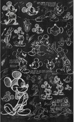 Komar vlies fotótapéta Mickey - Chalkboard 120 cm x 200 cm