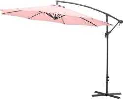 GARTENFREUDE Gartenfreunde napernyő 300 cm átmérő pasztell rózsaszín hajtókarral