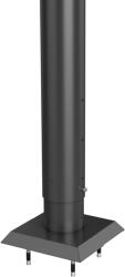 Biohort tartóoszlop belátásvédőhöz 95 cm - 120 cm állítható dübeles sötétszürke