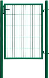 Egyszárnyú kapu hálós kerítéspanelhez zöld 100 cm x 100 cm (043342)
