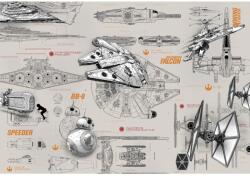 Komar fotótapéta Star Wars Blueprints 368 cm x 254 cm FSC
