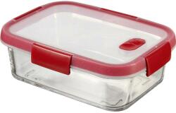 Keter Smart Cook szögletes üveg ételtartó 0, 9 l átlátszó piros (235707)