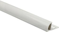 Arcansas Negyedkör-záróidom PVC 10 mm x 2, 5 m fényes fehér (252A/01)