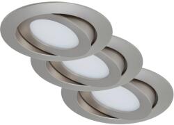 Briloner süllyesztett LED-es lámpa 3 darabos készlet nikkel forgatható Ma: 3 cm (7283-032)