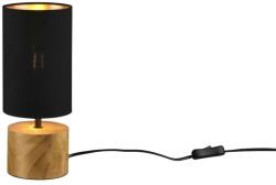 Reality Woody asztali lámpa kerek 30 cm x 12 cm E14 fekete max 40W