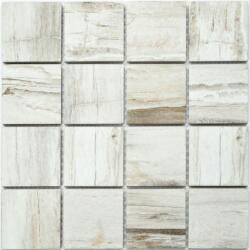 Mozaik csempe Goodway fehér-barna négyzetes