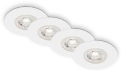Briloner Kulana LED-es süllyesztett lámpa 4 db matt fehér 4, 9 W