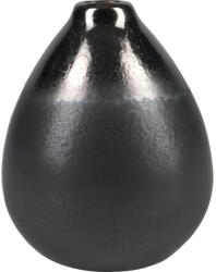 Minimalist Zen váza kerámia 12, 8 cm x 10, 2 cm átmérő fekete (138747)