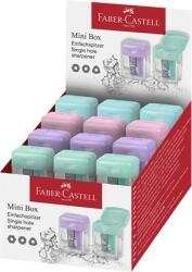 Faber-Castell Hegyező, egylyukú, tartályos, display, FABER-CASTELL, pasztell színek (TFC182801) - becsiirodaker