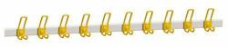  No brand Fali akasztó 10 akasztós, acél, hossz: 150 cm, sárga
