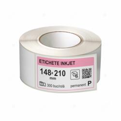 LabelLife Etichete inkjet (JetGloss) in rola 148x210mm, adeziv permanent, 300 buc rola (compatibile Epson) (ER39R148X210ED)