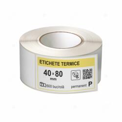 LabelLife Role etichete termice autoadezive 40x80 mm, 600 etichete rola (ER13R40X80CA)