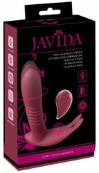 Javida RC - rádiós, 3 funkciós csiklóvibrátor (piros)