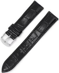 Ricardo Curea din piele Ricardo Bergamo, neagră 12 mm